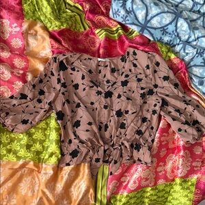 Sienna Sky Black Floral Blouse